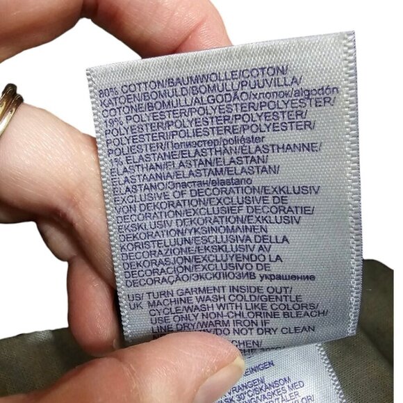 NYDJ Marilyn Straight Leg Denim Embroidered Pocket Trousers in Rinse Sz 8 - Picture 10 of 12